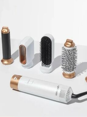 AirBrush Multi-Head White and Rose Gold Hair Styling Tool